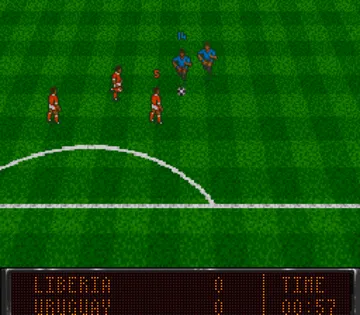 World Soccer 94 - Road to Glory (USA) screen shot game playing